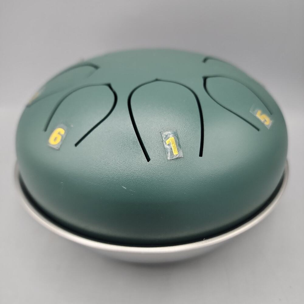 Steel Tongue Drum 6 Inch 8 Note Handpan Drum with Bowl No Mallets